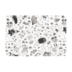 Tablemat 31x46cm off-white - The Moomins are having a feast and it’s time to enjoy all sorts of delicacies! The Moomin kitchen textiles are fit for everyday as well as for celebrations and gatherings.