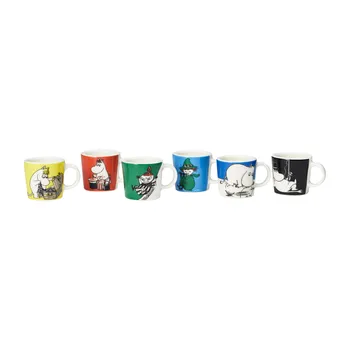 Moomin minimug set 6 pcs 1st classics