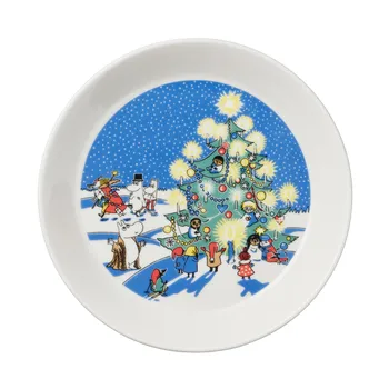 Moomin plate set 19cm Drawing &Christmas