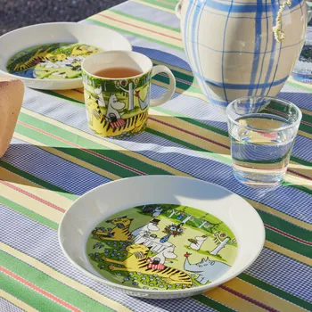 Moomin plate 19cm Garden party