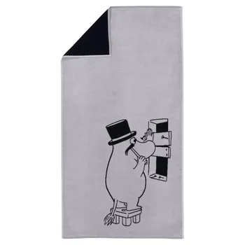 Moomin bath towel 70x140cm Moominpappa grey