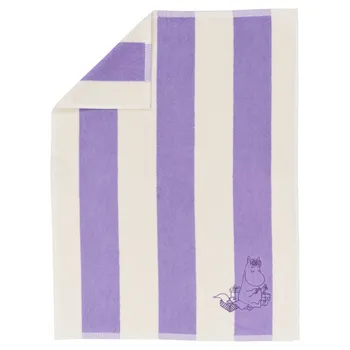 Moomin hand towel 50x70cm Snorkmaiden purple stripe