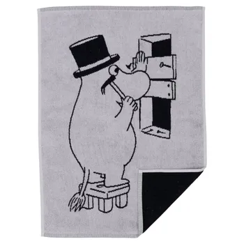 Moomin hand towel 50x70cm Moominpappa grey