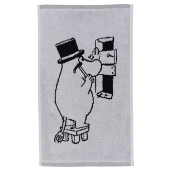 Moomin hand towel 30x50cm Moominpappa grey